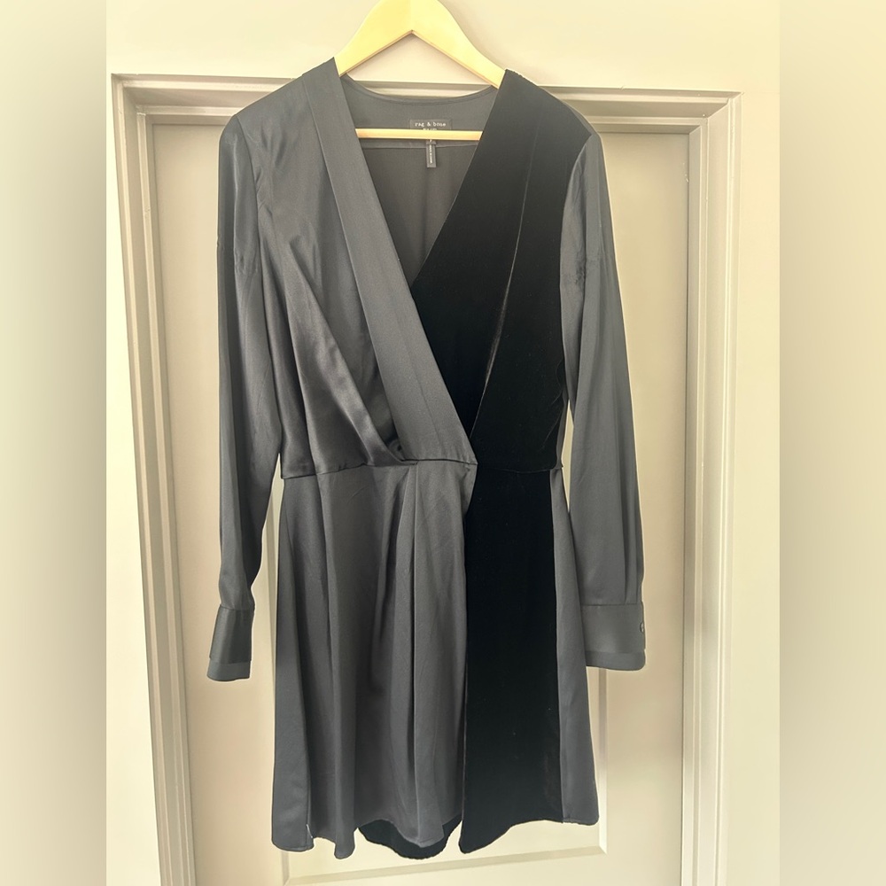 Rag & Bone Black Velvet Dress